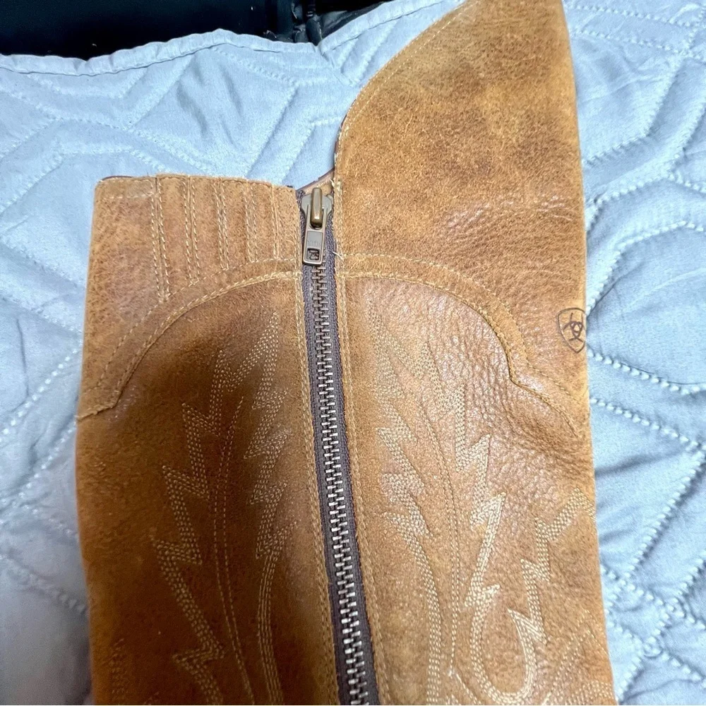 Ariat FLAWED Murrieta Knee-High Leather Cowboy Boots western barn boho women 7.5